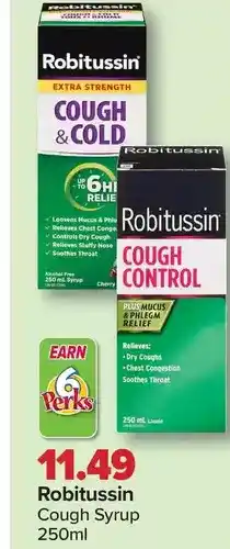 PharmaChoice Robitussin cough syrup offer
