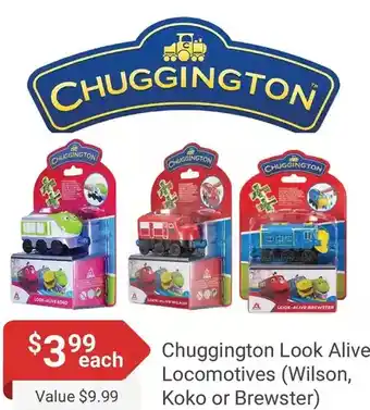 Samko & Miko Toy Warehouse Chuggington look alive locomotives offer