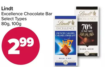 PharmaChoice Lindt excellence chocolate bar offer