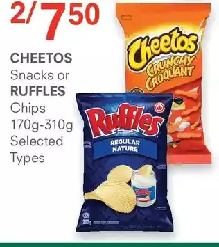 Guardian Pharmacy Cheetos snacks or ruffles chips offer