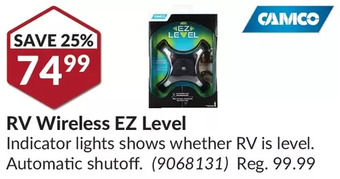 Princess Auto Rv wireless ez level offer