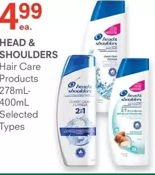 Guardian Pharmacy Head & shoulders hair care products offer