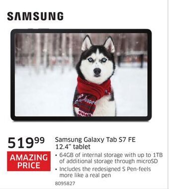 The Source Samsung galaxy tab s7 fe 12.4" tablet offer