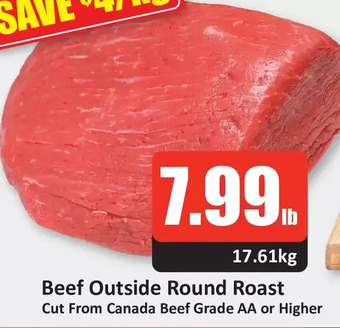 Starsky Beef outside round roast offer