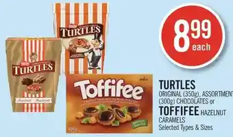 Shoppers Drug Mart Turtles original, assortment chocolates or toffifee hazelnut caramels offer