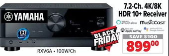 2001 Audio Video Yamaha 7.2-ch. 4k/8k hdr 10+ receiver offer