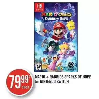 Shoppers Drug Mart Mario + rabbids sparks of hope for nintendo switch offer