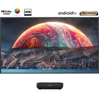 2001 Audio Video Hisense 120" 4k hdr trichroma laser tv with screen offer