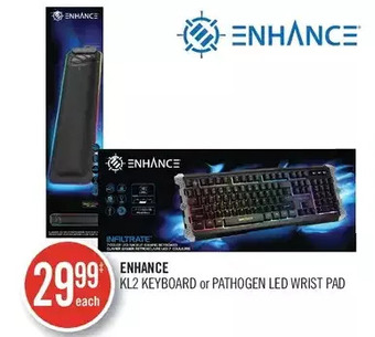 Shoppers Drug Mart Enhance kl2 keyboard or pathogen led wrist pad offer