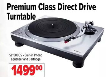 2001 Audio Video Technics premium class direct drive turntable offer