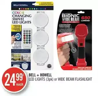 Shoppers Drug Mart Bell + howell led lights or wide beam flashlight offer