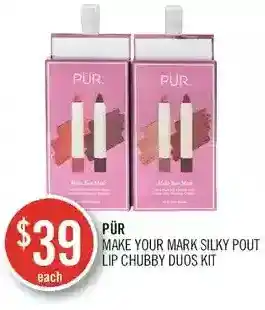 Pur make your mark silky pout lip chubby duos kit
