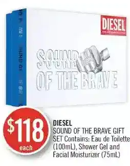 Shoppers Drug Mart Diesel sound of the brave gift set offer