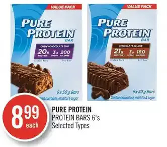 Shoppers Drug Mart Pure protein protein bars offer