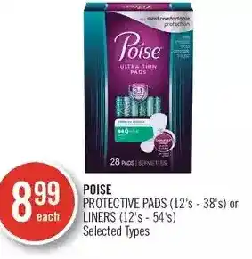 Shoppers Drug Mart Poise protective or liners offer