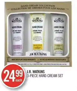 Shoppers Drug Mart J.r. watkins 3-piece hand cream set offer