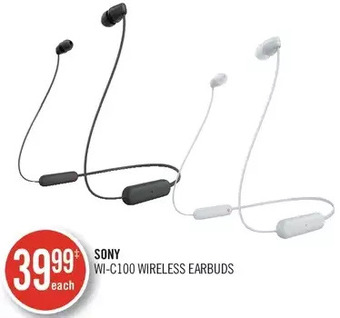Shoppers Drug Mart Sony wi-c100 wireless earbuds offer