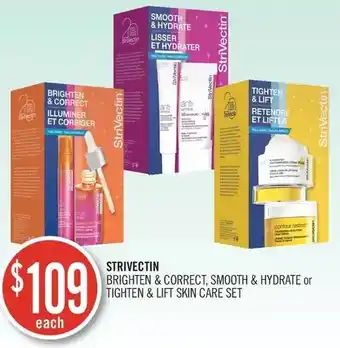 Shoppers Drug Mart Strivectin brighten & correct, smooth & hydrate or tighten & lift skin care set offer