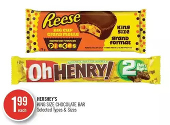 Shoppers Drug Mart Hershey's king size chocolate bar offer