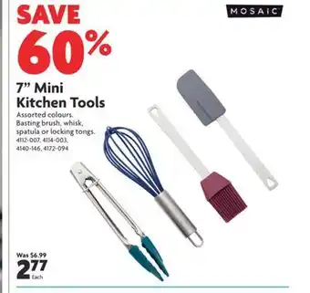 Home Hardware 7" mini kitchen tools offer