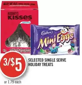 Shoppers Drug Mart Single serve holiday treats offer