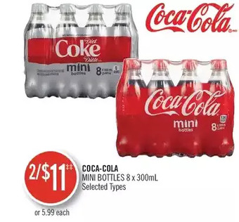 Shoppers Drug Mart Coca-cola mini bottles offer