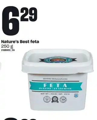 Loblaws Nature's best feta, 250 g offer