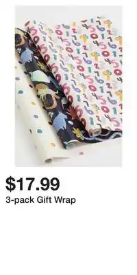H&M 3-pack gift wrap offer