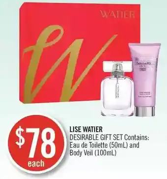 Shoppers Drug Mart Lise watier desirable gift set offer
