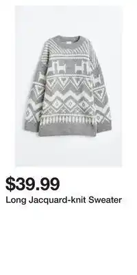 H&M Long jacquard-knit sweater offer