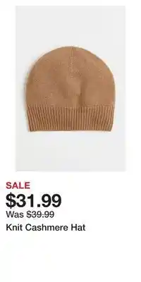 H&M Knit cashmere hat offer