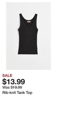 H&M Rib-knit tank top offer