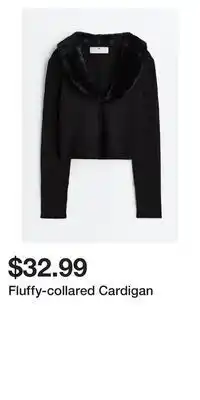 H&M Fluffy-collared cardigan offer