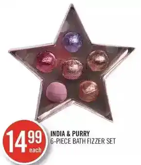 Shoppers Drug Mart India & purry 6-piece bath fizzer set offer