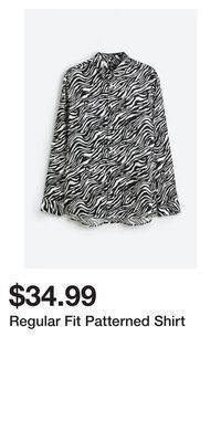 H&M Regular fit patterned shirt offer