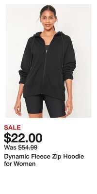 Old Navy Dynamic fleece zip hoodie for women offer