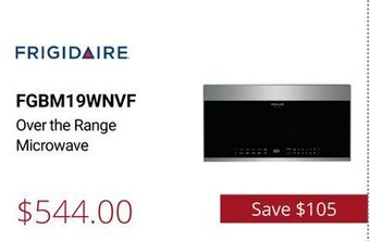 Canadian Appliance Source Frigidaire over the range microwave offer