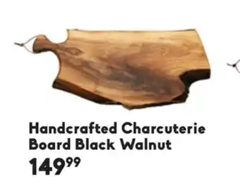 Sheridan Nurseries Handcrafted charcuterie board black walnut offer