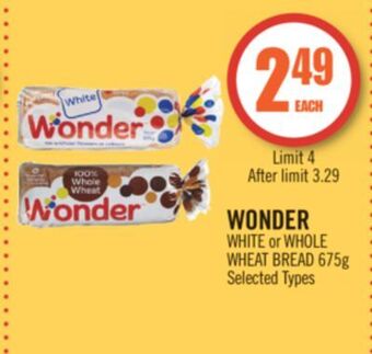 Shoppers Drug Mart Wonder white or whole wheat bread offer