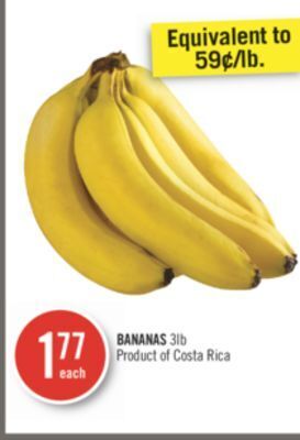 Shoppers Drug Mart Bananas offer