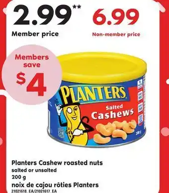 Independent City Market Planters cashew roasted nuts, 200 g offer
