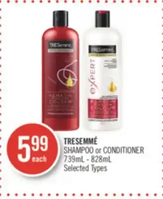 Shoppers Drug Mart Tresemmé shampoo or conditioner offer