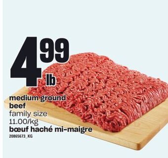 Independent City Market Medium ground beef offer