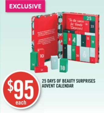 Shoppers Drug Mart 25 days of beauty surprises advent calendar offer