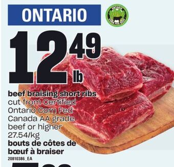 Independent City Market Beef braising short ribs offer