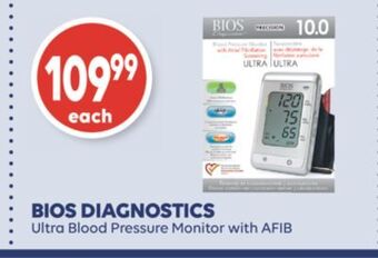 Shoppers Drug Mart Bios diagnostics ultra blood pressure monitor with afib offer