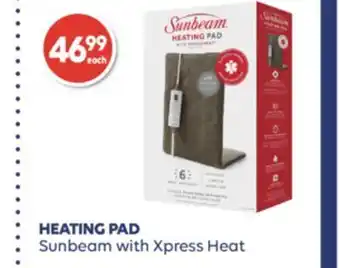Shoppers Drug Mart Heating pad sunbeam with xpress heat offer