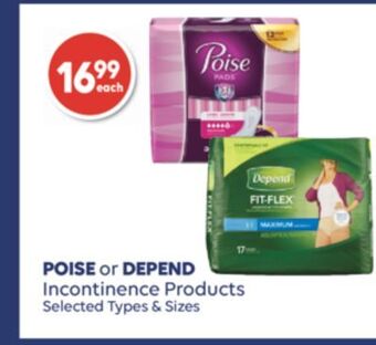 Shoppers Drug Mart Poise or depend incontinence products offer