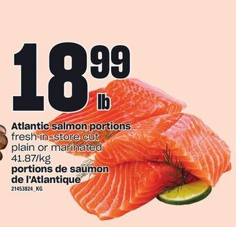 Independent City Market Atlantic salmon portions offer