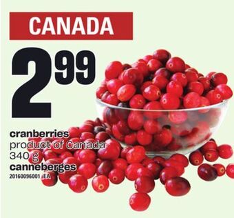 Independent City Market Cranberries, 340 g offer